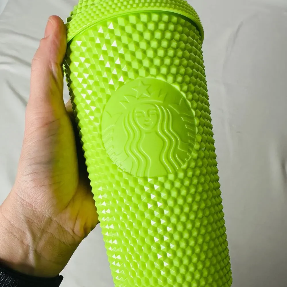 NWT Starbucks 30 Years of Frappucinos Green Studded 16oz Cold Cup Dome Tumbler
